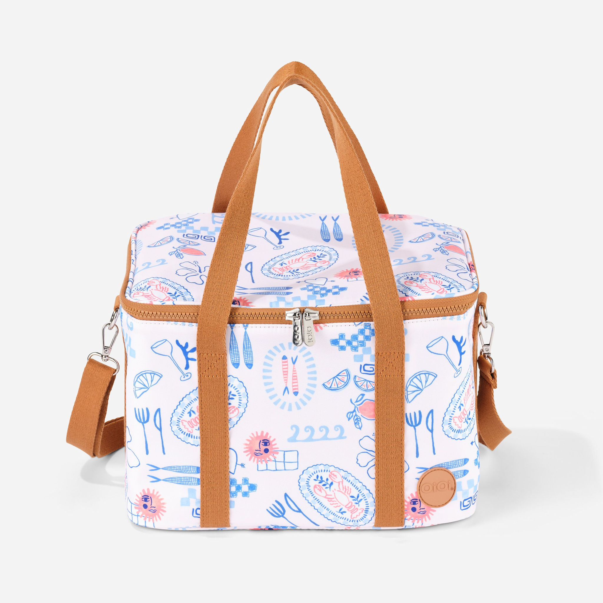 OiOi Maxi Insulated Lunch Bag - Mediterranean