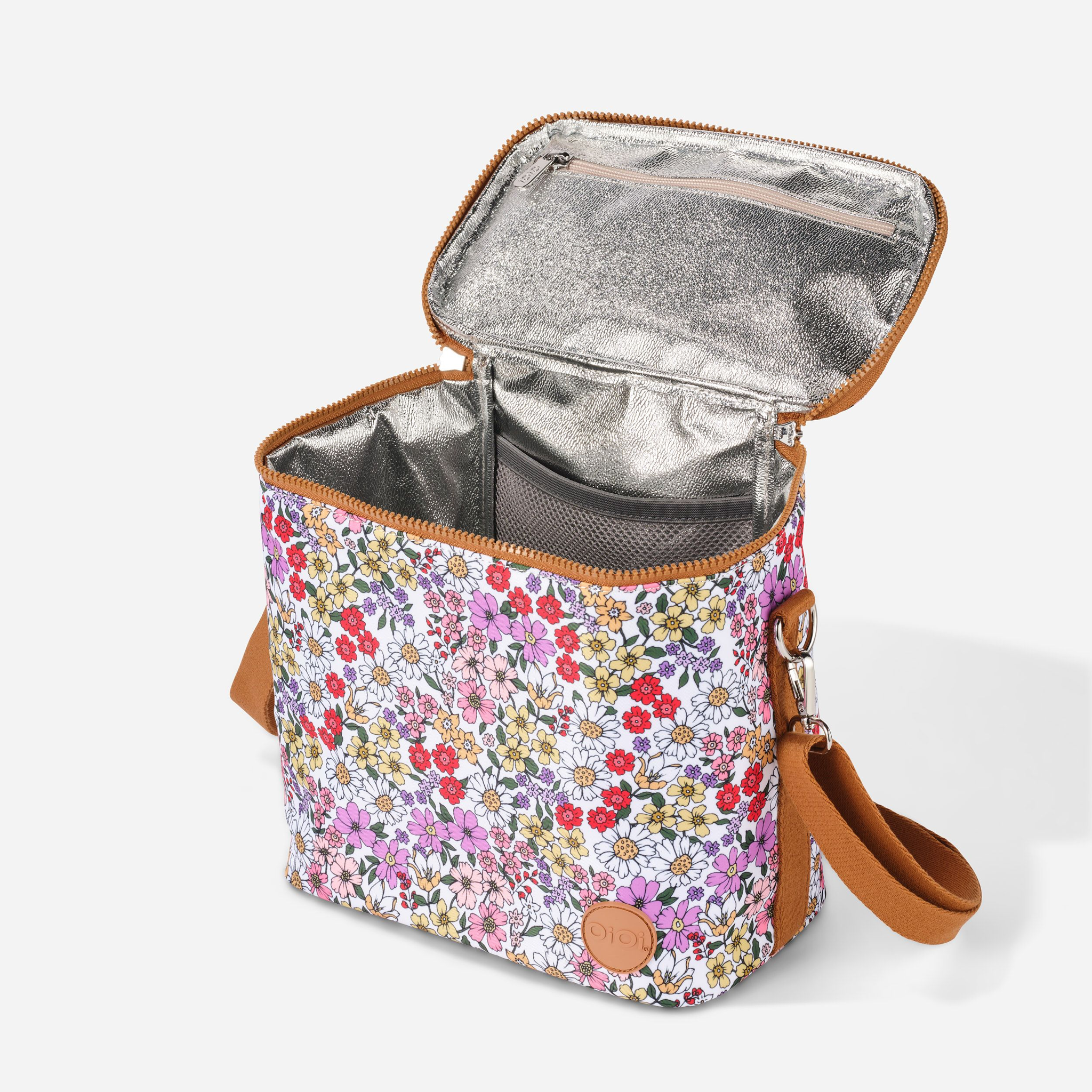 OiOi Midi Insulated Lunch Bag - Daisy