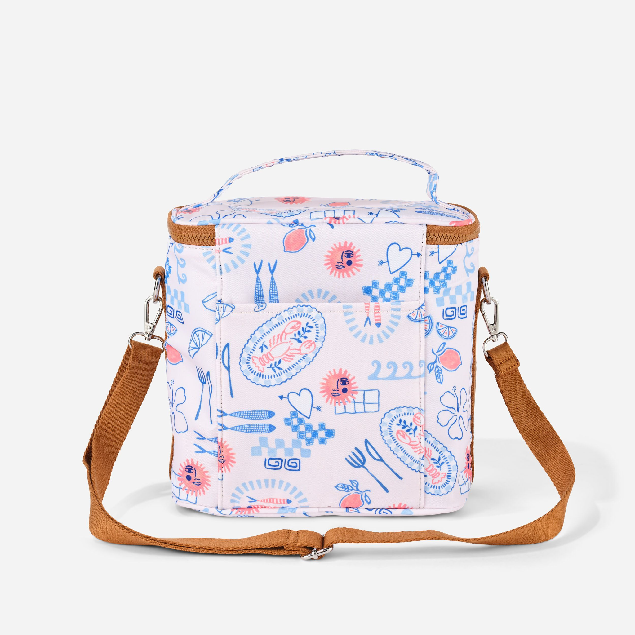 OiOi Midi Insulated Lunch Bag - Mediterranean