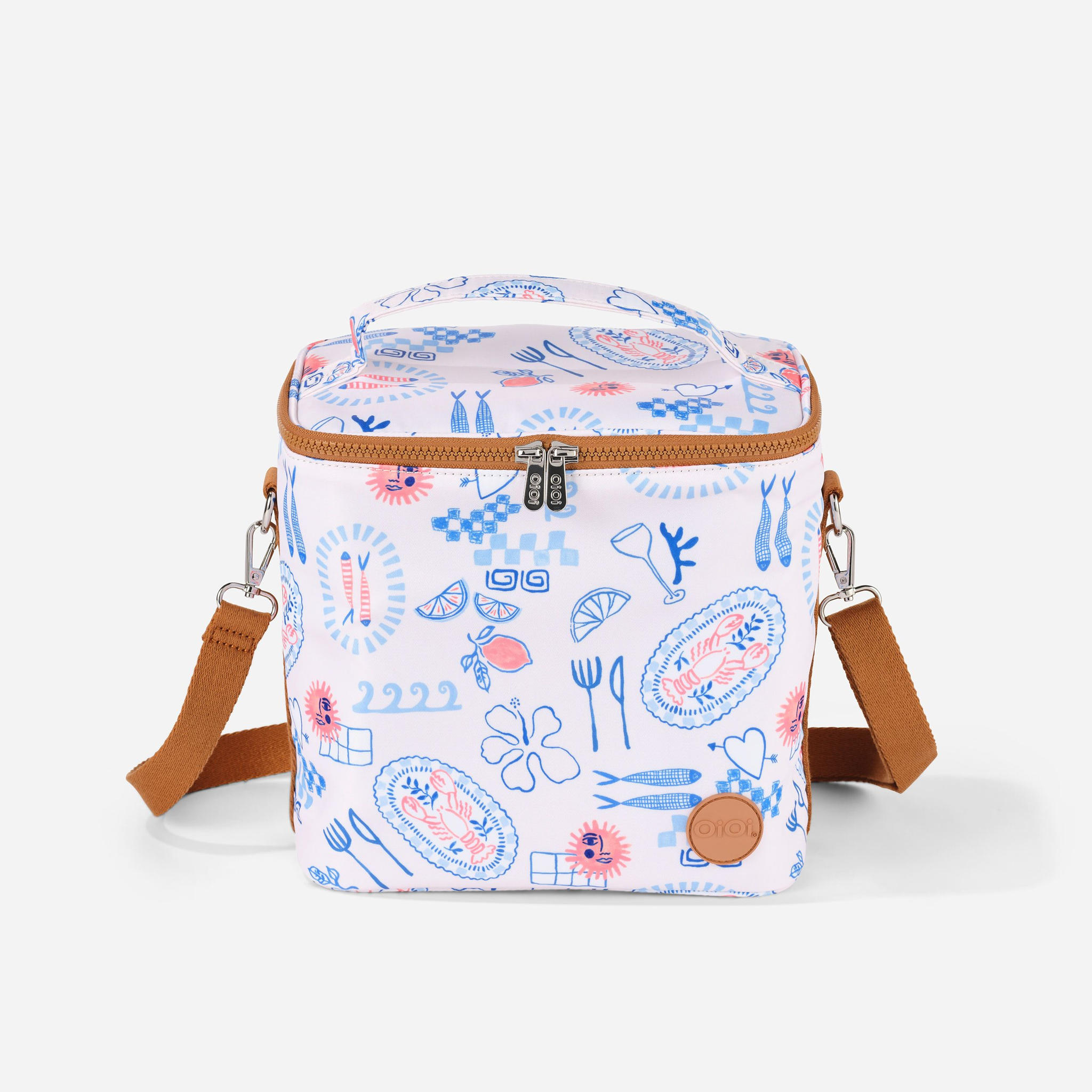 OiOi Midi Insulated Lunch Bag - Mediterranean