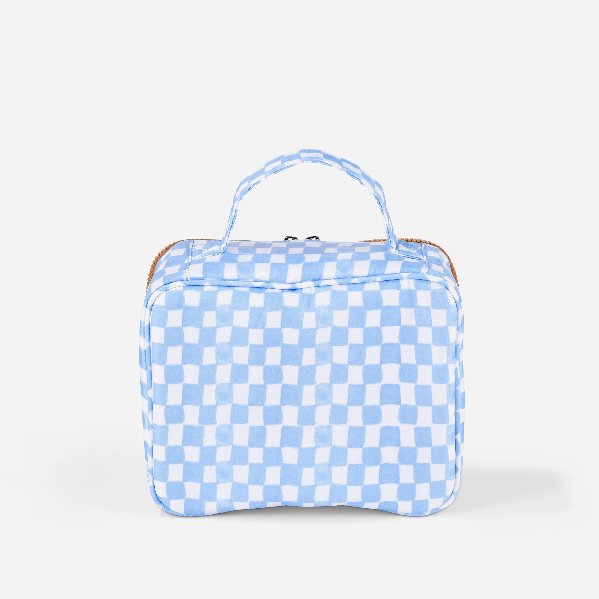 OiOi Mini Insulated Lunch Bag - Blue Check