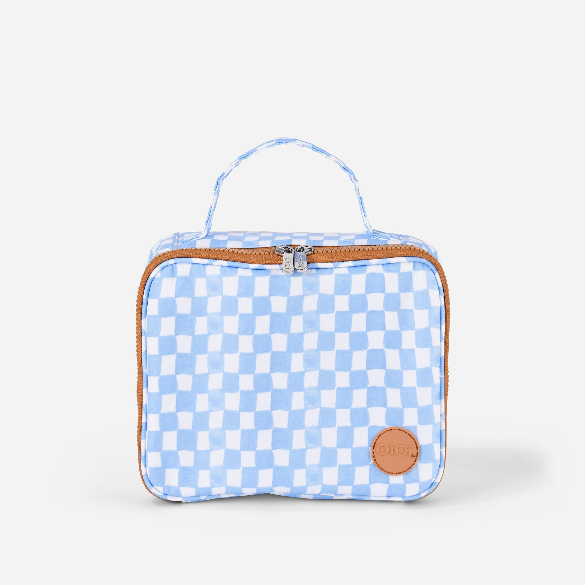 OiOi Mini Insulated Lunch Bag - Blue Check