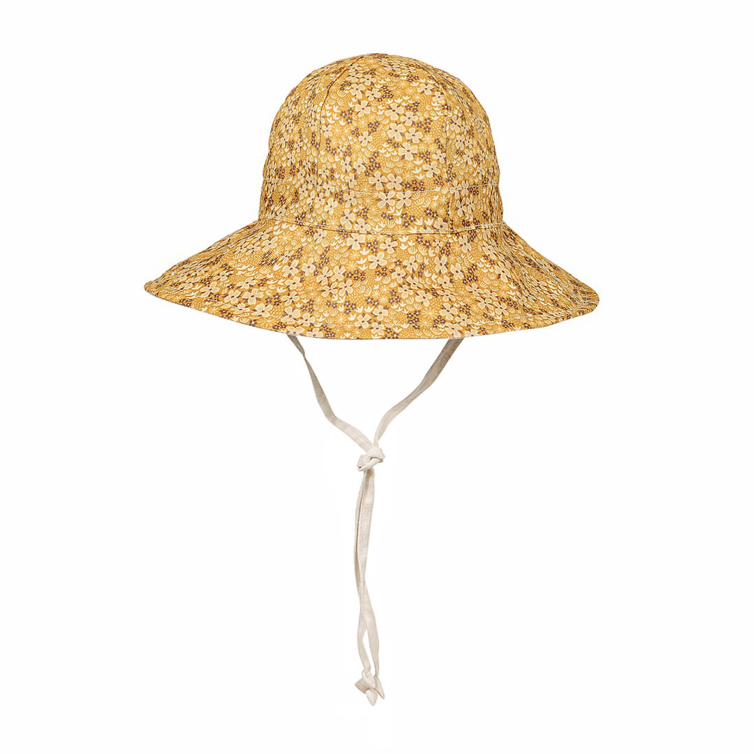 Bedhead Heritage Girls Reversible Panelled Bucket Sun Hat - Farah/Flax