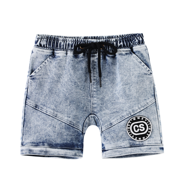 Cracked Soda Parker CS Denim Pocket Shorts - Denim Blue