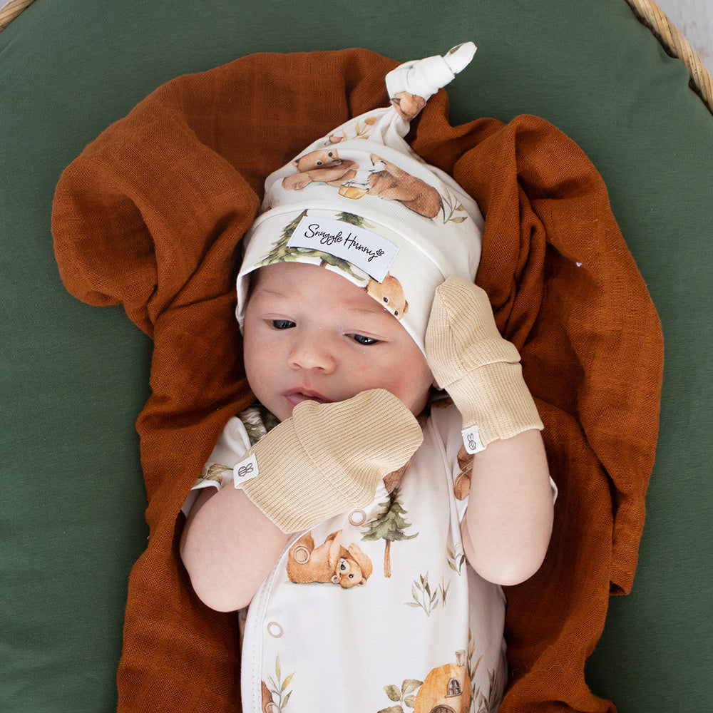Snuggle Hunny Pebble Organic Cotton Rib Mittens