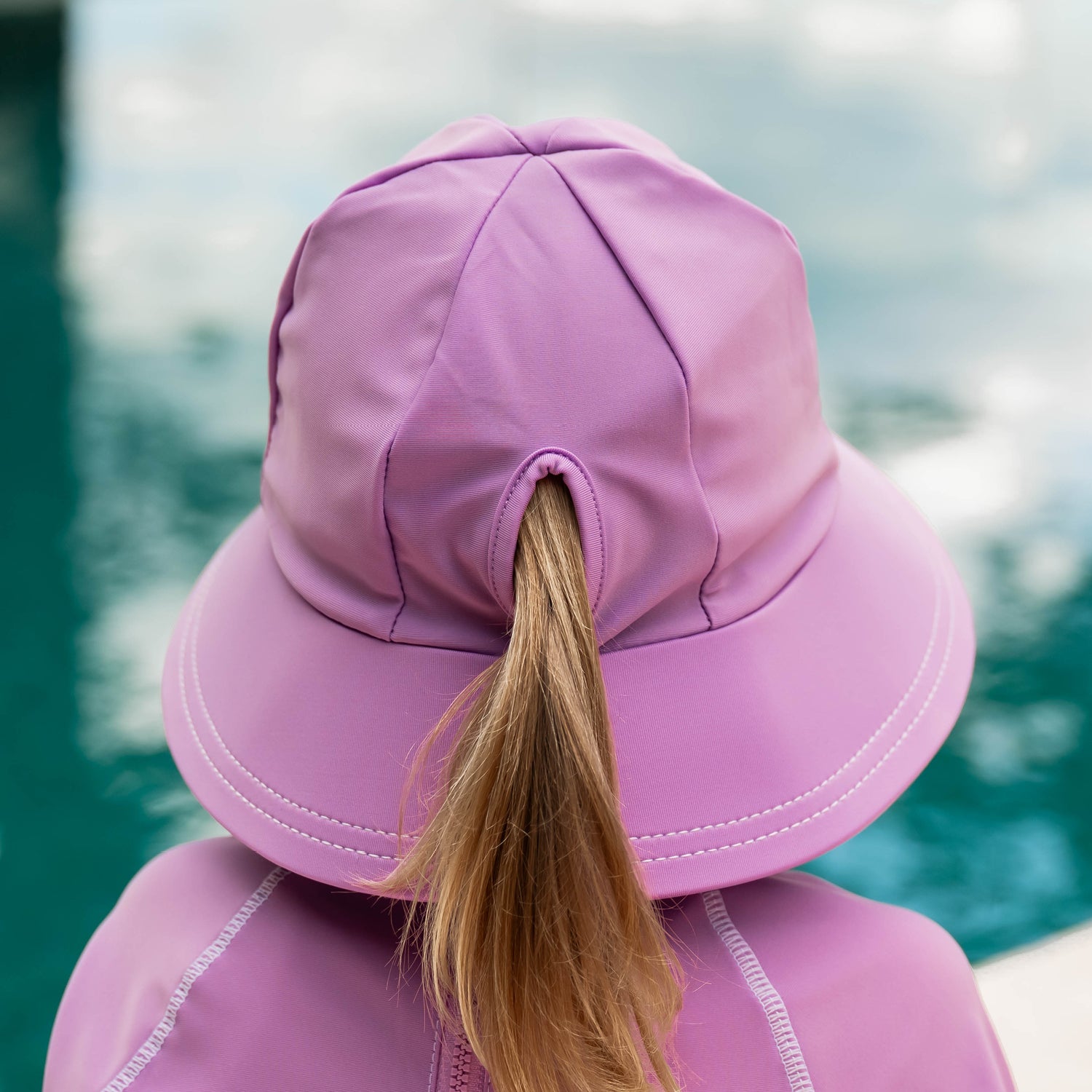 Bedhead Hats Ponytail Swim Bucket Beach Hat - Bubblegum