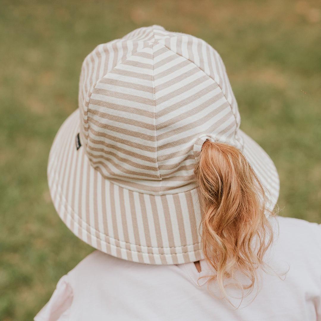 Bedhead Ponytail Bucket Hat - Natural Stripe