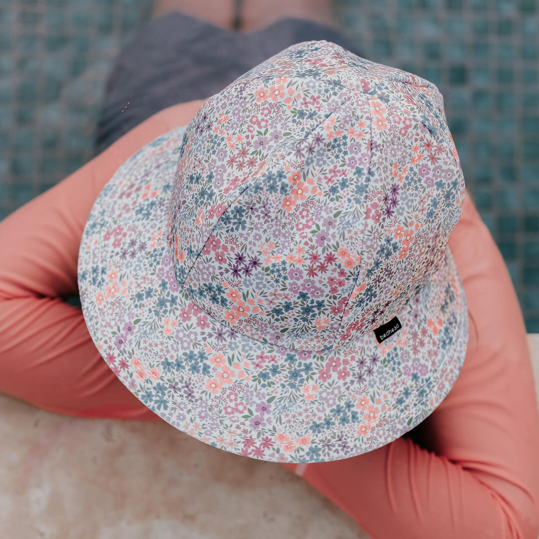 Bedhead Bucket Beach Ponytail Swim Hat - Blossom