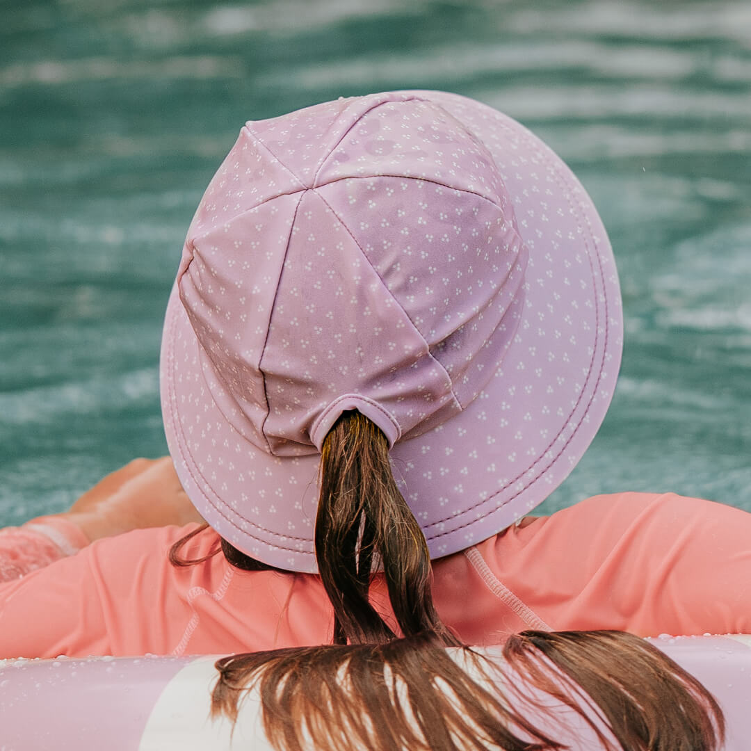 Bedhead Bucket Beach Ponytail Swim Hat - Lila