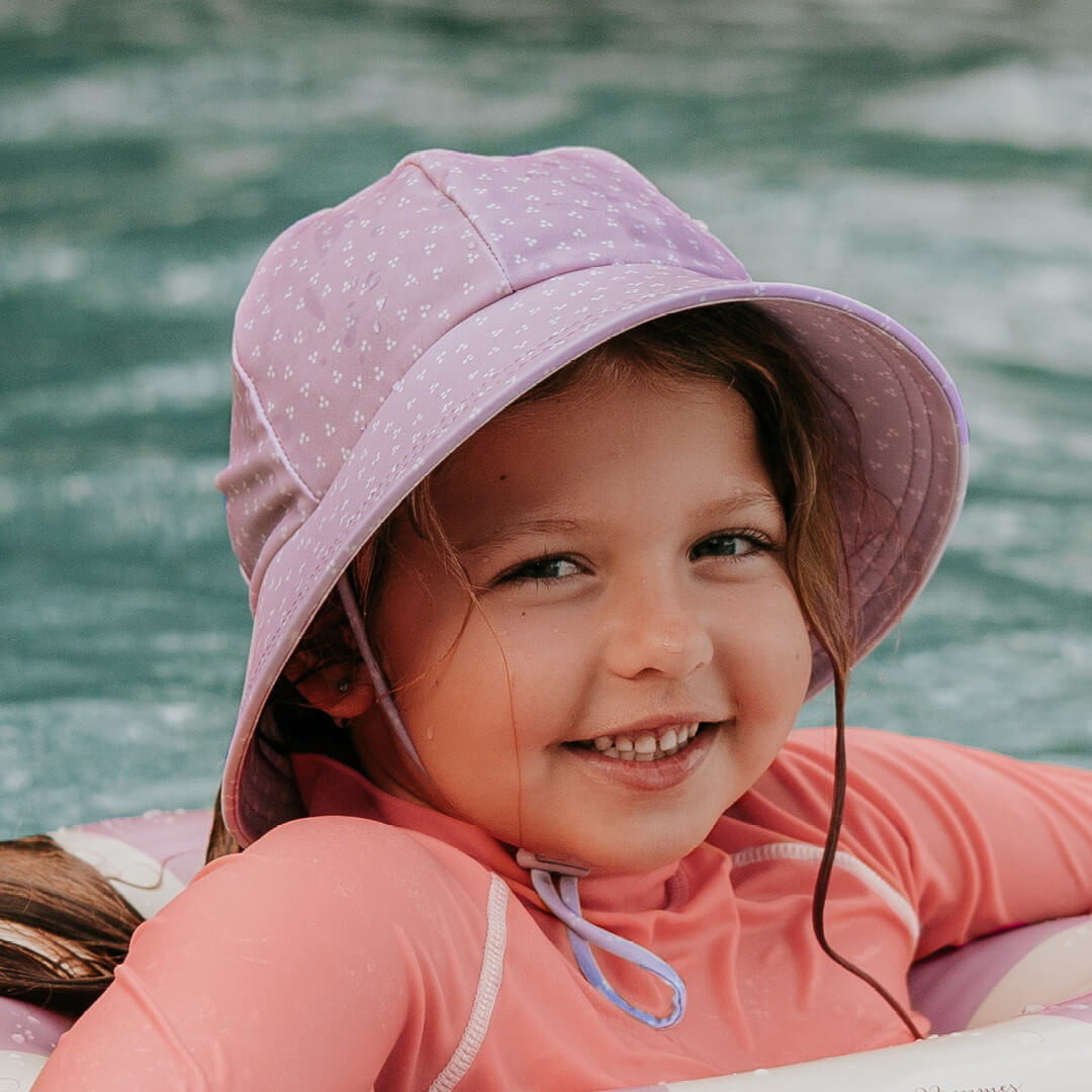 Bedhead Bucket Beach Ponytail Swim Hat - Lila