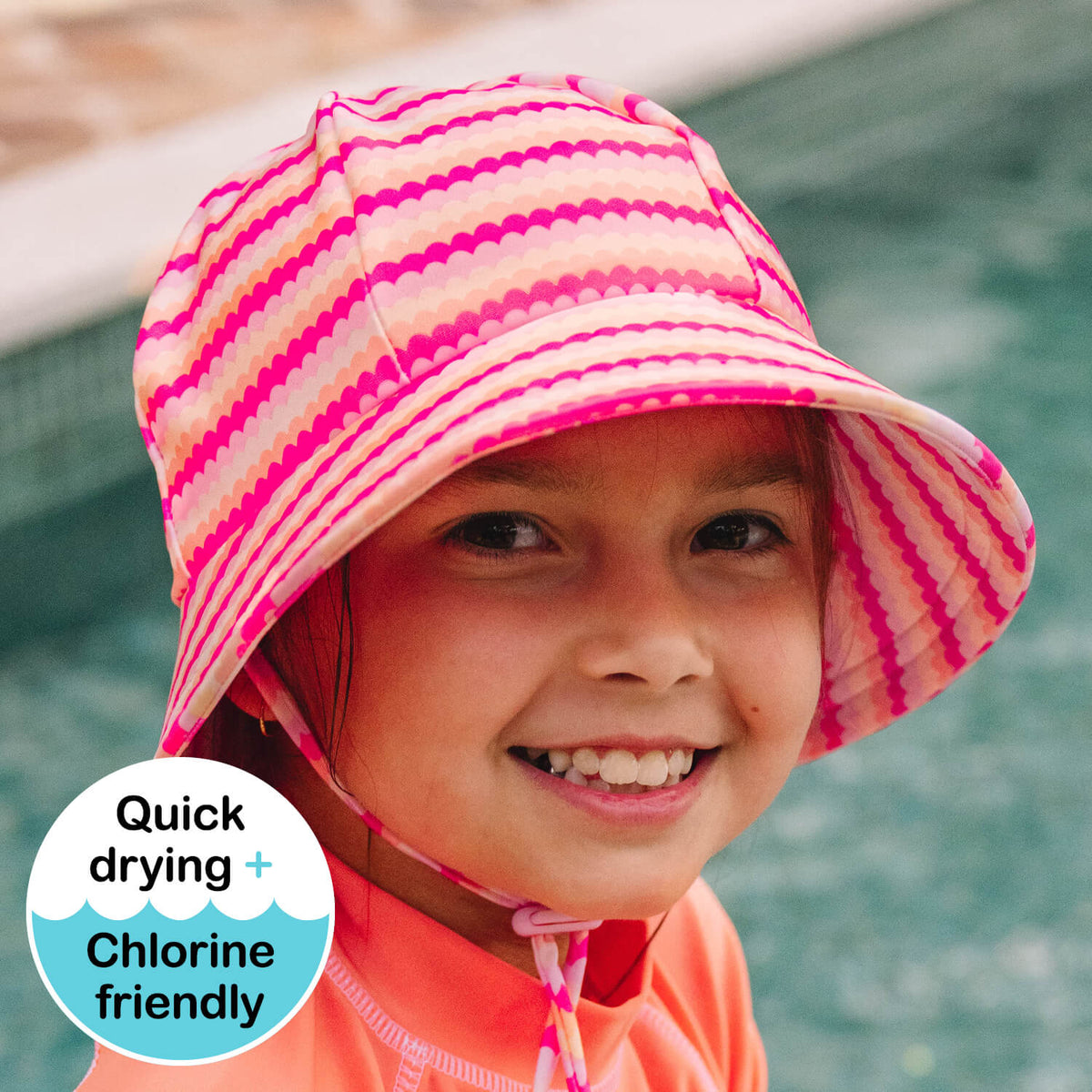 Bedhead Hats Ponytail Swim Bucket Hat Pearl