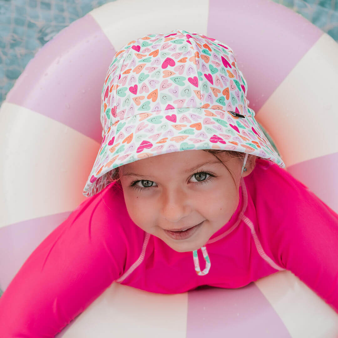 Bedhead Bucket Beach Ponytail Swim Hat - Sweetheart