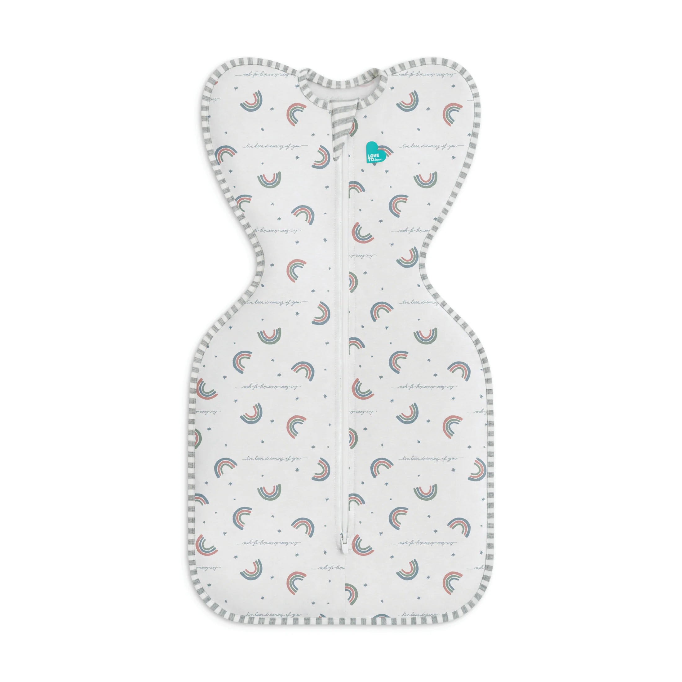 Love To Dream Swaddle Up Transition Bag 1.0 tog - Rainbow Dream White