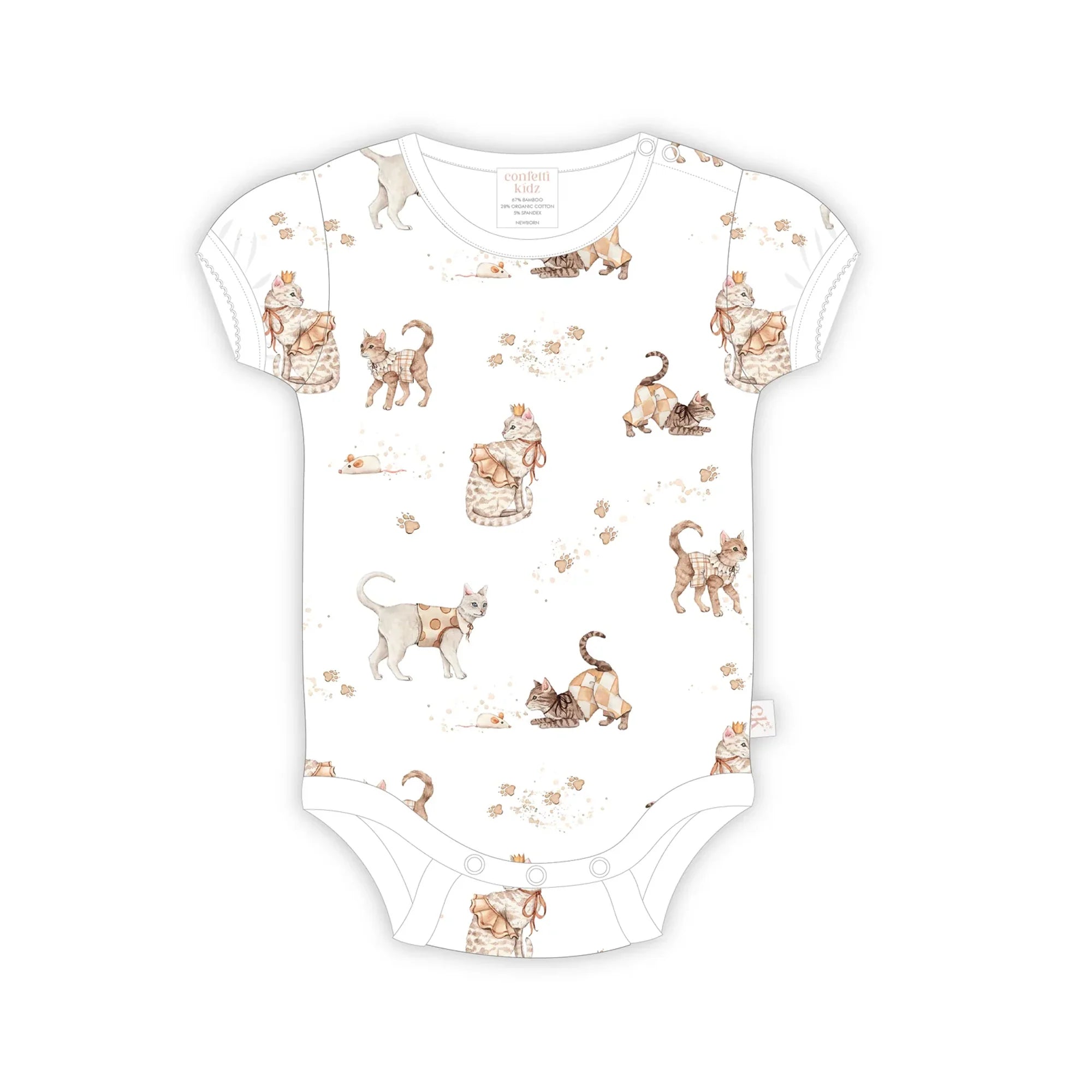 Confetti Kidz Royal Whiskers Bodysuit