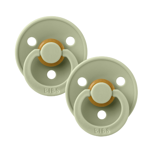 Bibs Dummies Size 1 Colour Collection Round - Twin Pack