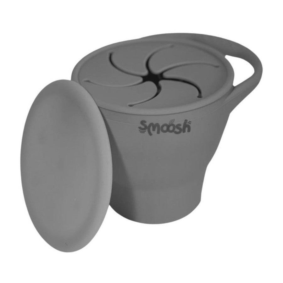 Smoosh Snack Cup with Lid Grey