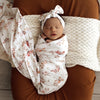 Snuggle Hunny Organic Jersey Wrap with Topknot Butterfly