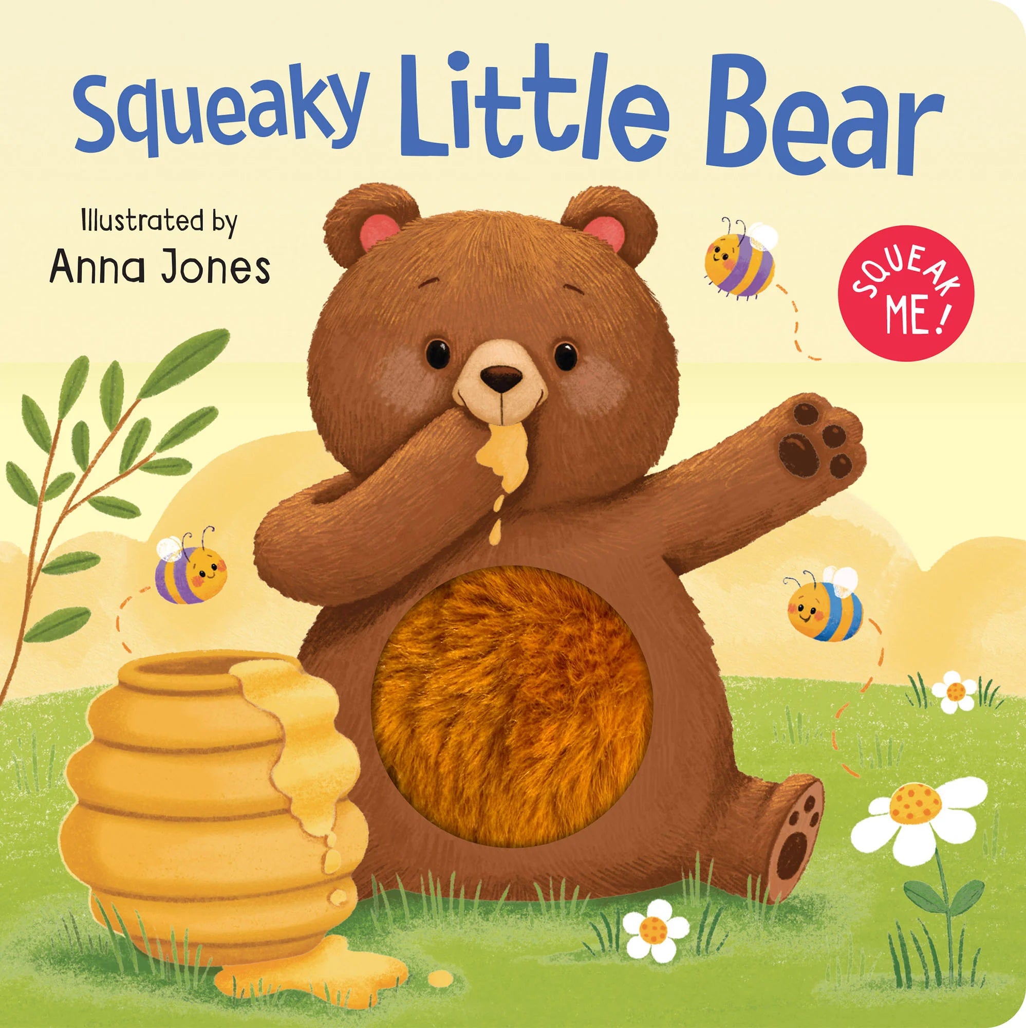 Squeaky Plush Board Book - Squeaky Little Bear