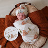 Snuggle Hunny Snuggle Swaddle and Top Knot Set Bear