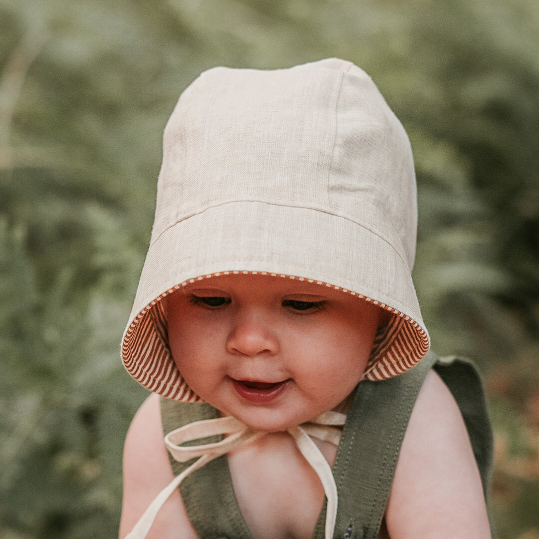 Bedhead Heritage Reversible Sun Bonnet Frankie/Flax