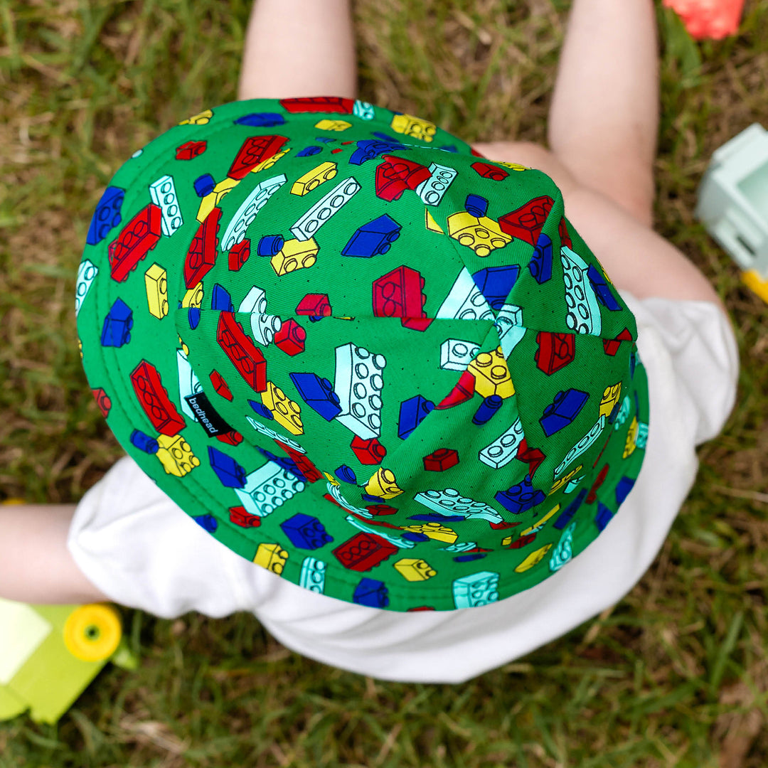 Bedhead Hats Toddler Bucket Sun Hat Blocks