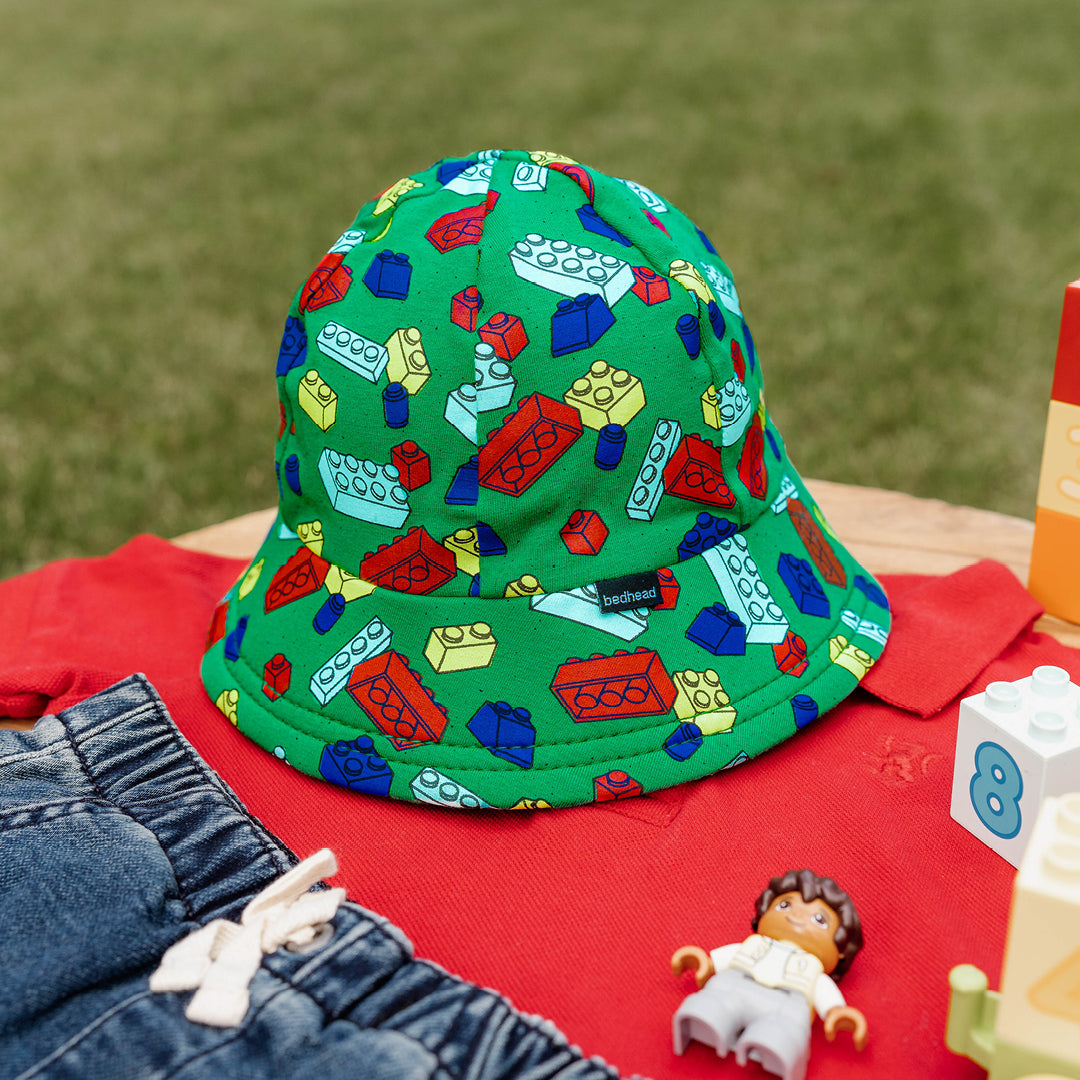Bedhead Hats Toddler Bucket Sun Hat Blocks