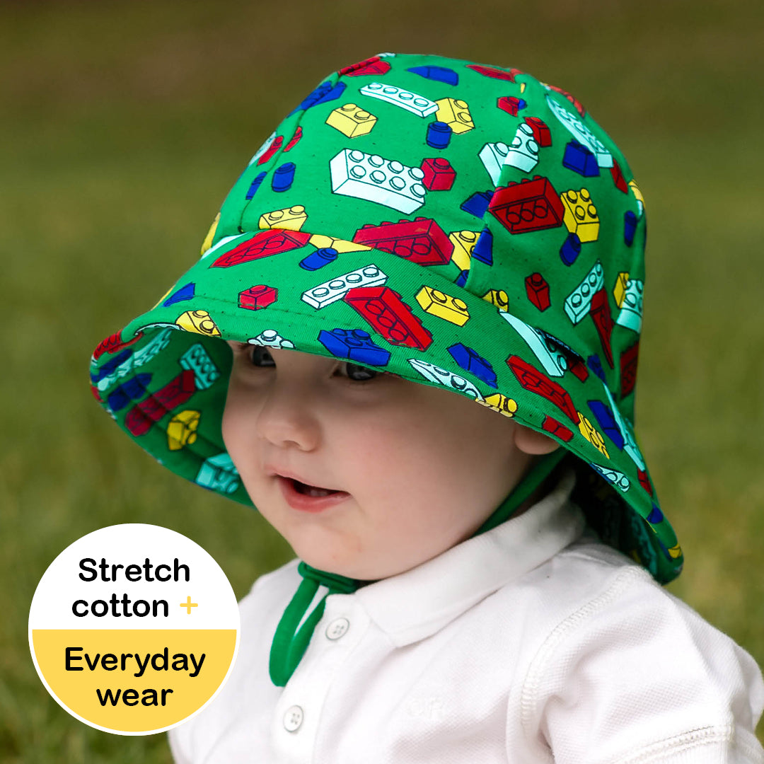 Bedhead Hats Toddler Bucket Sun Hat Blocks