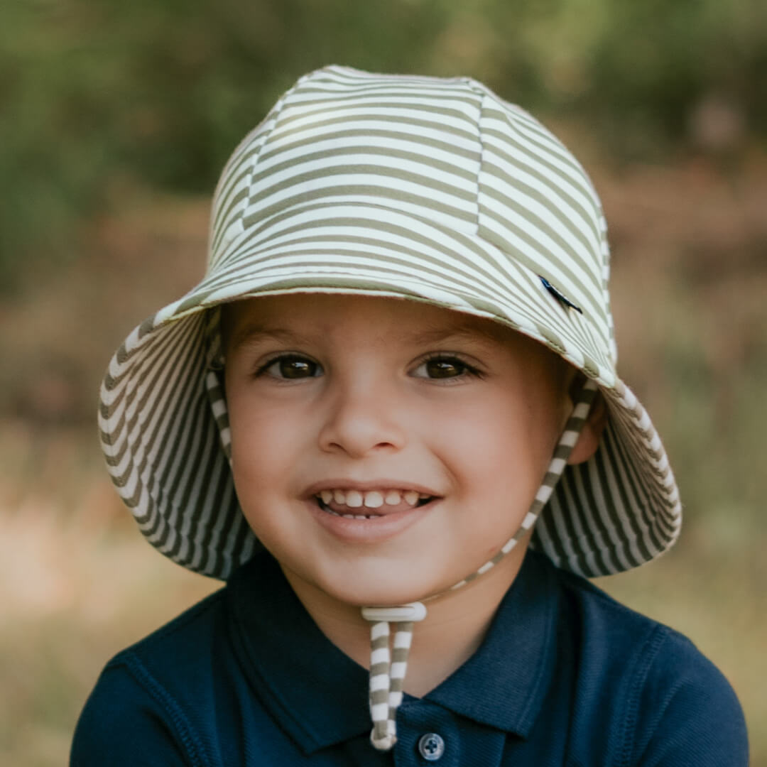 Bedhead Baby Bucket Hats - Khaki Stripe