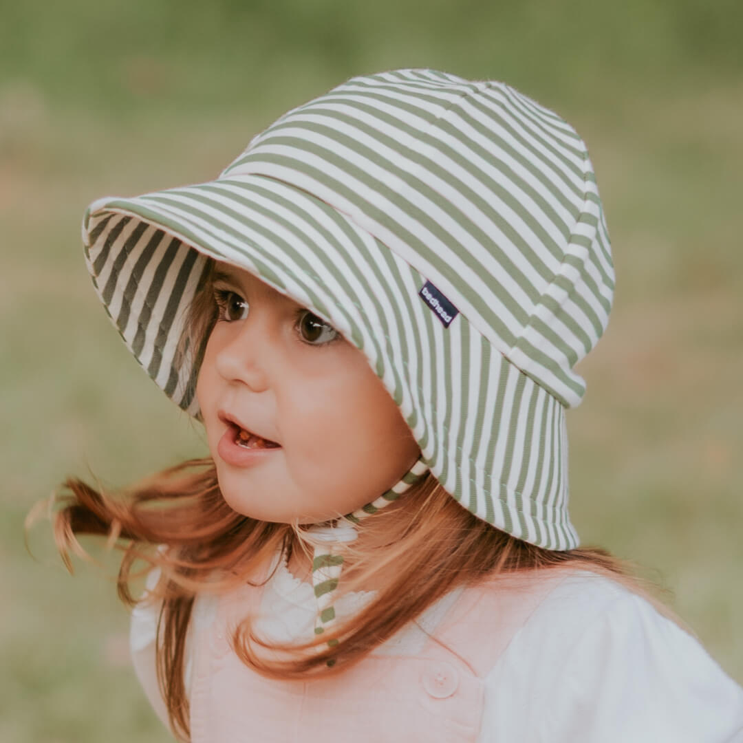 Bedhead Baby Bucket Hats - Khaki Stripe
