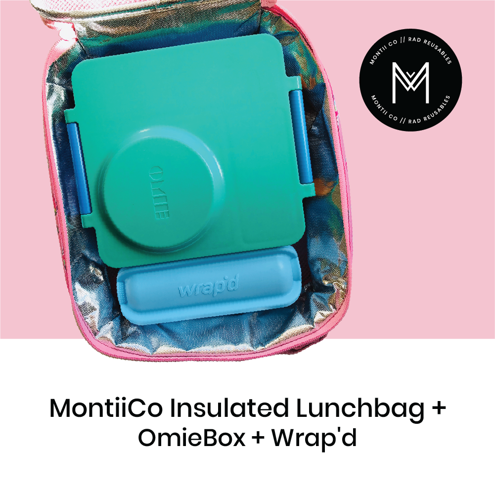 MontiiCo Insulated Lunch Bag - Block Land