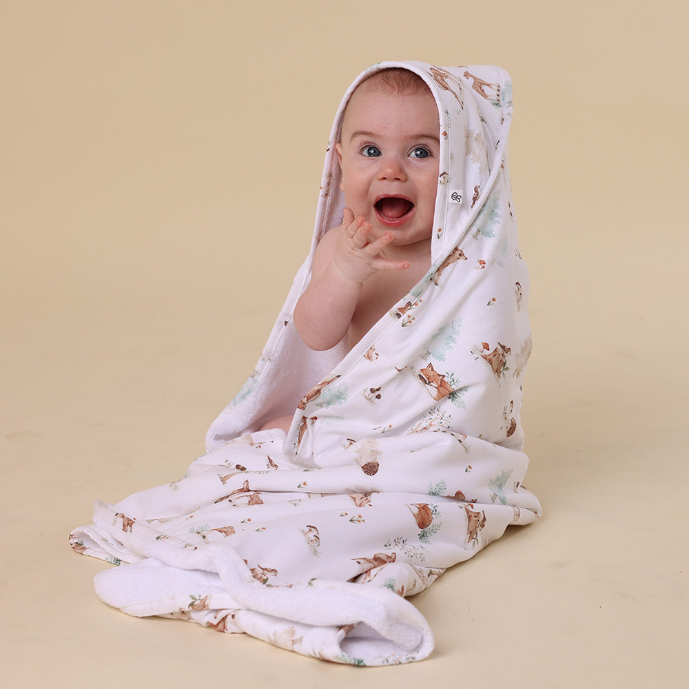 Snuggle Hunny Woodland Tales Organic Hooded Towel