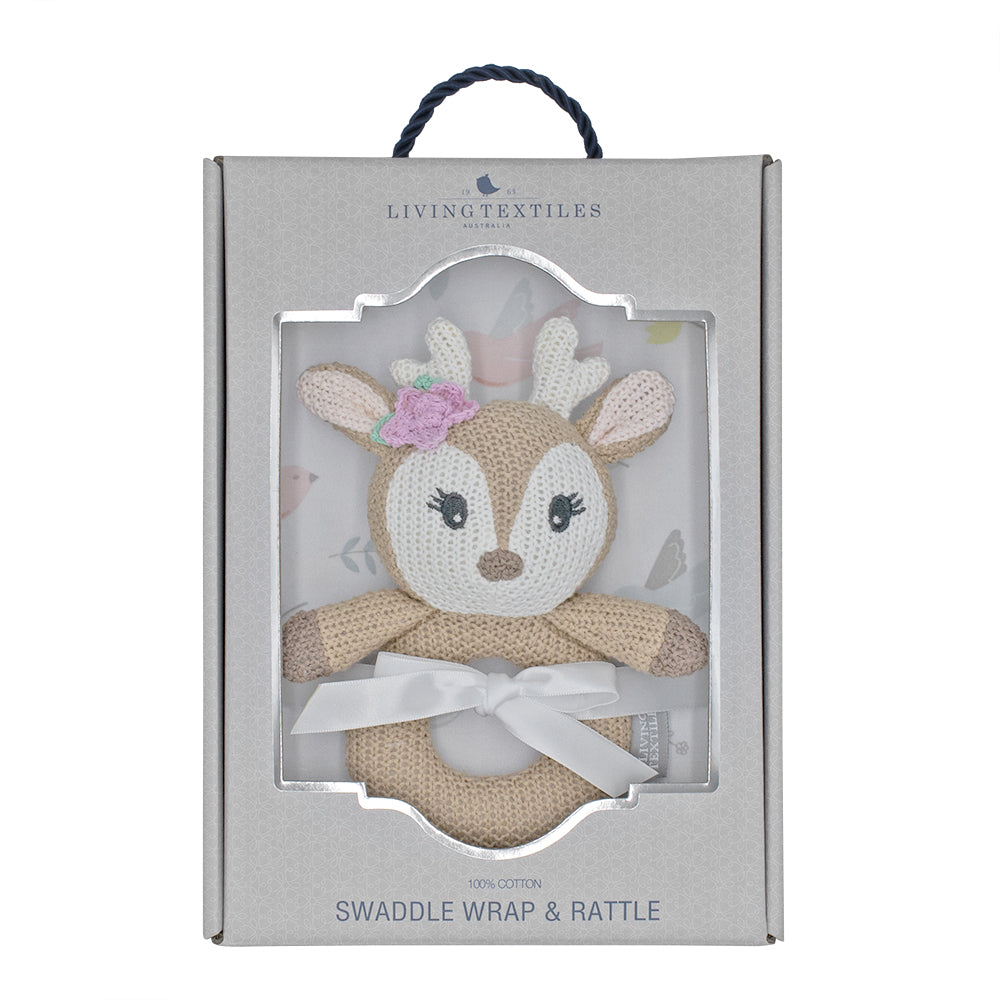 Jersey Swaddle & Rattle Sets