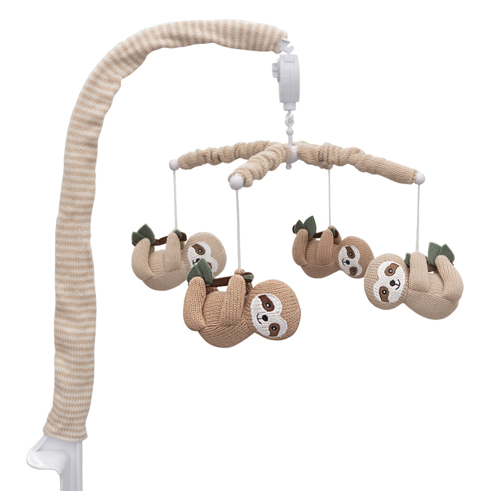 Living Textiles Musical Cot Mobile - Happy Sloth