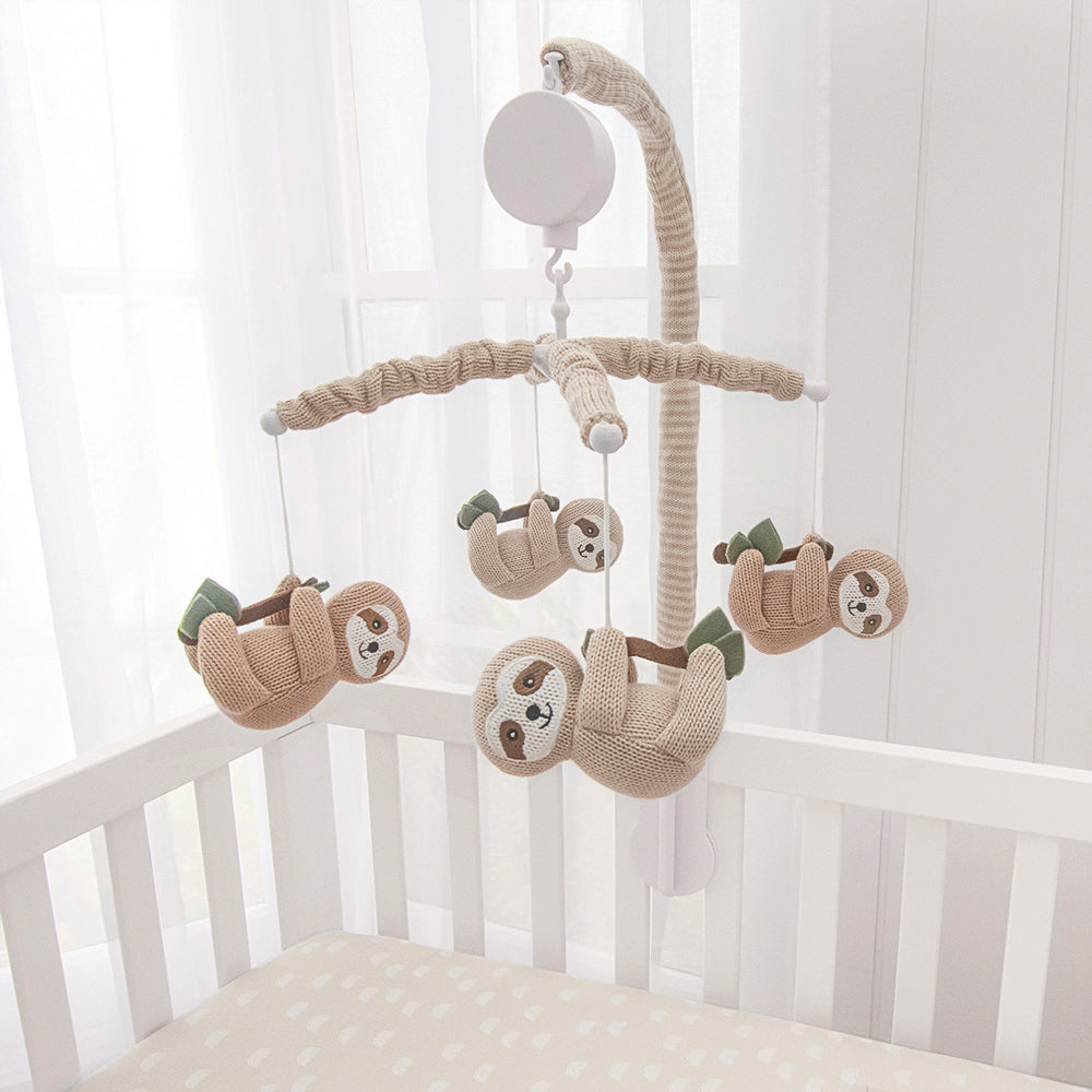 Living Textiles Musical Cot Mobile - Happy Sloth