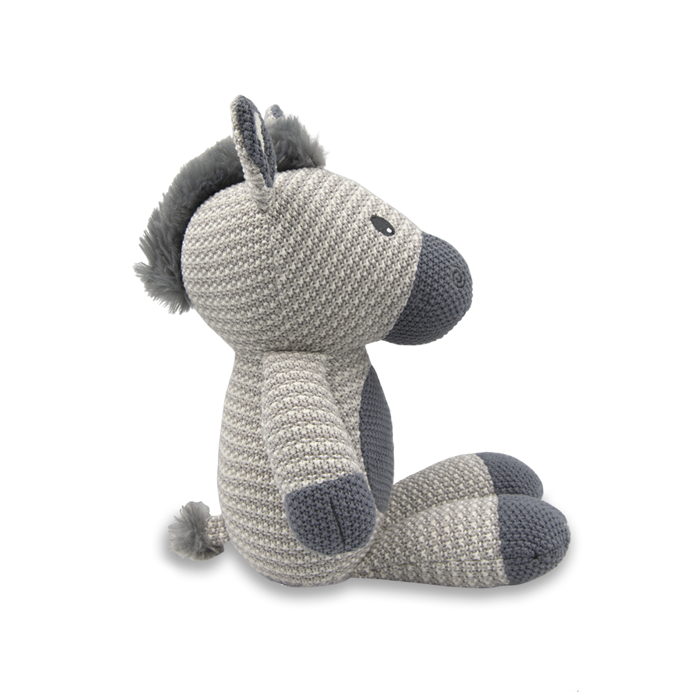 Zac the Zebra Knitted Toy