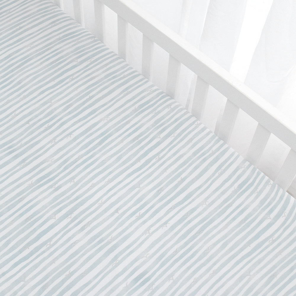 Living Textiles 2 pk Cot Fitted Sheets - Up Up & Away