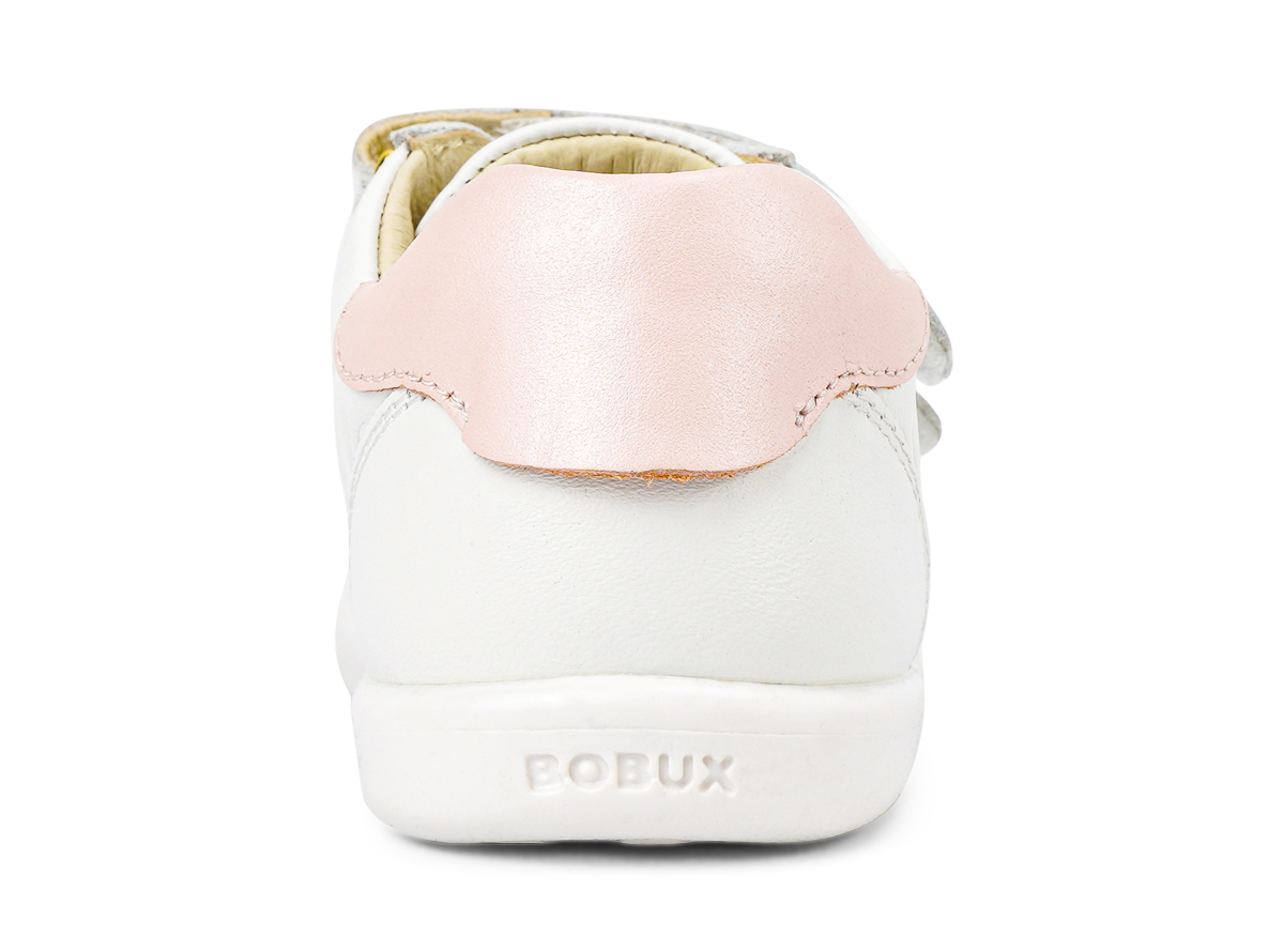 Bobux I-Walk Sprite Embossed  - White & Seashell Shimmer