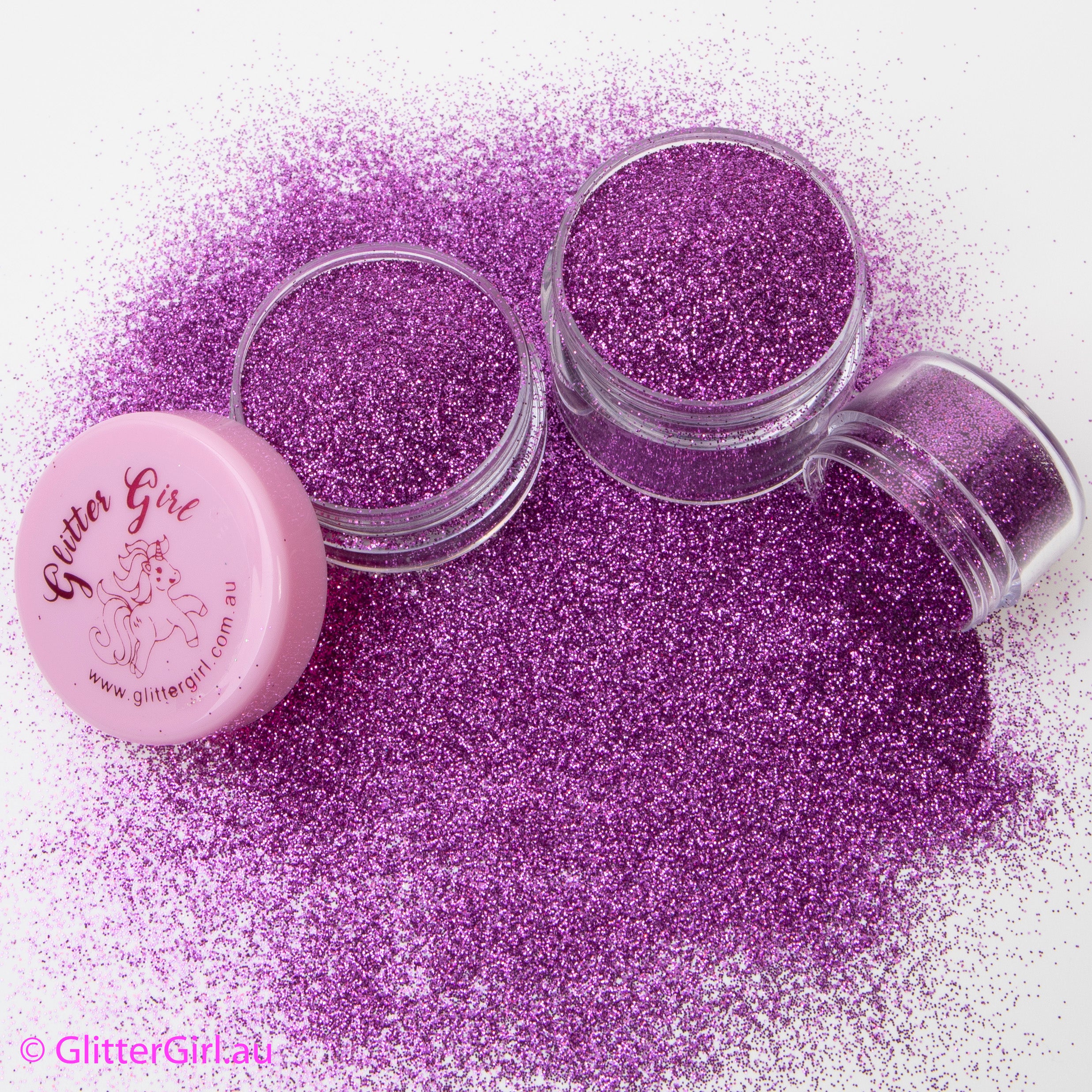 Glitter Girl Purple Pansy Glitter