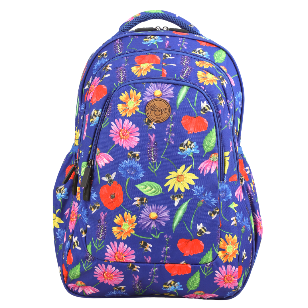 Alimasy Bees & Wildflowers Large School Backpack