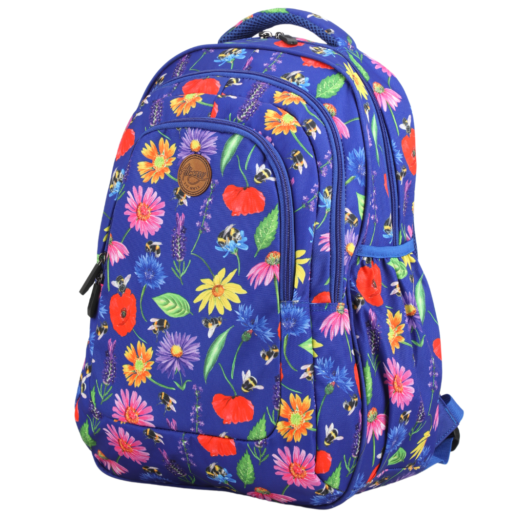 Alimasy Bees & Wildflowers Large School Backpack