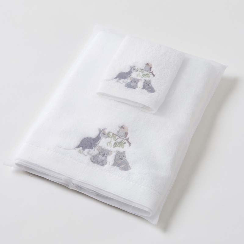 Baby Bath Towel & Matching Face Washer Gift Set