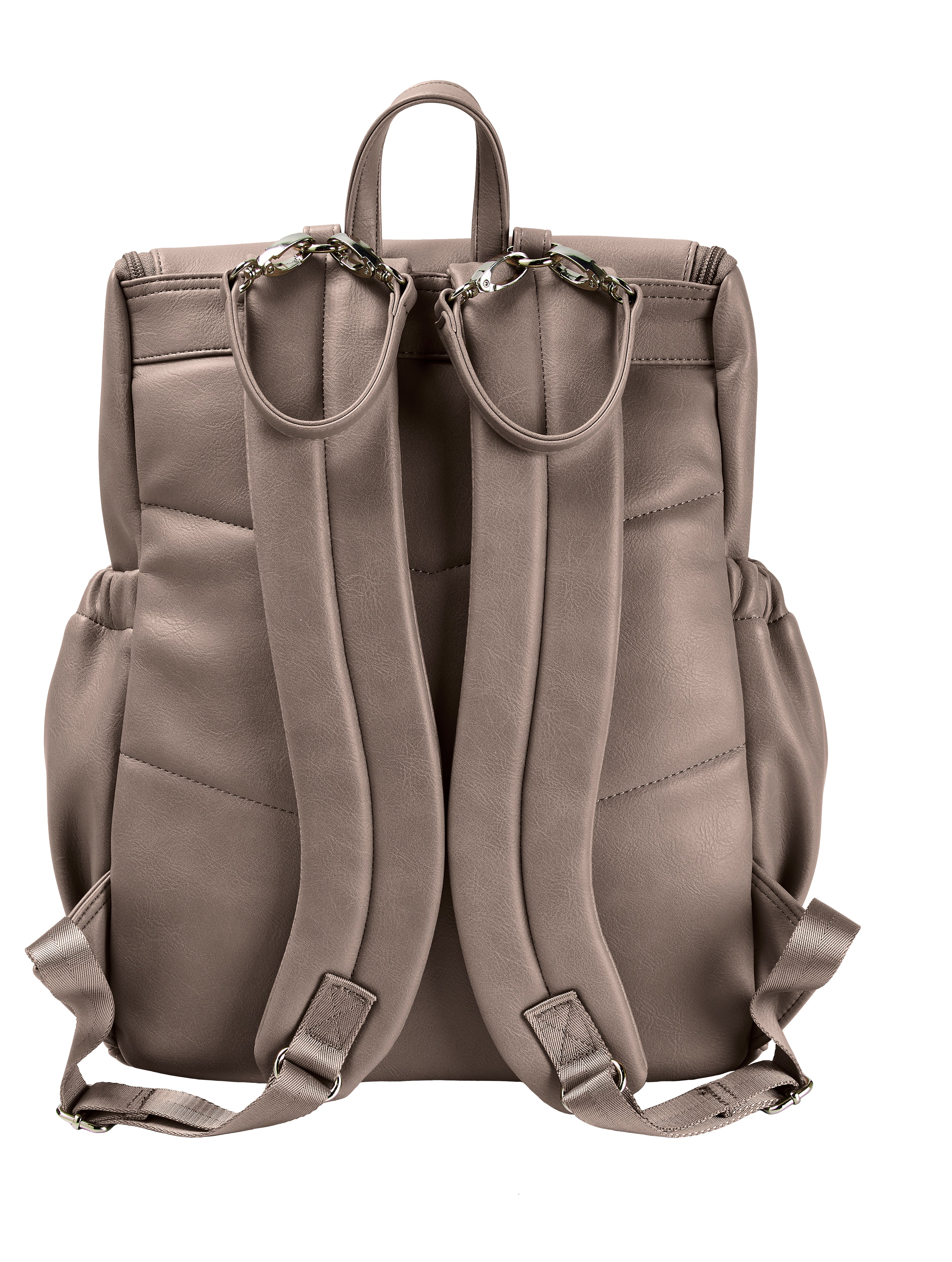 OiOi Vegan Leather Nappy Backpack Taupe
