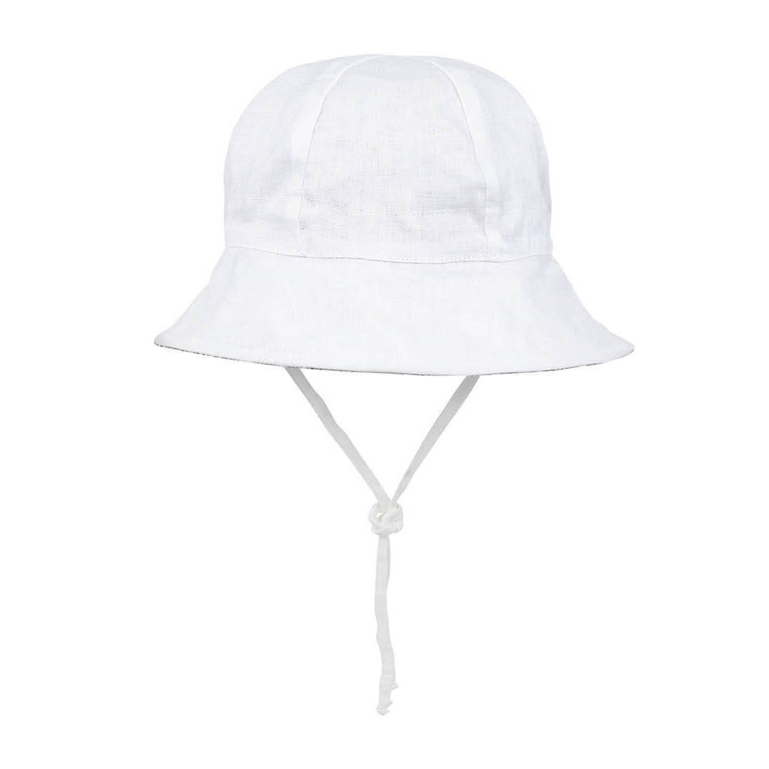 Bedhead Heritage Girls Reversible Panelled Bucket Sun Hat - Willow/Blanc